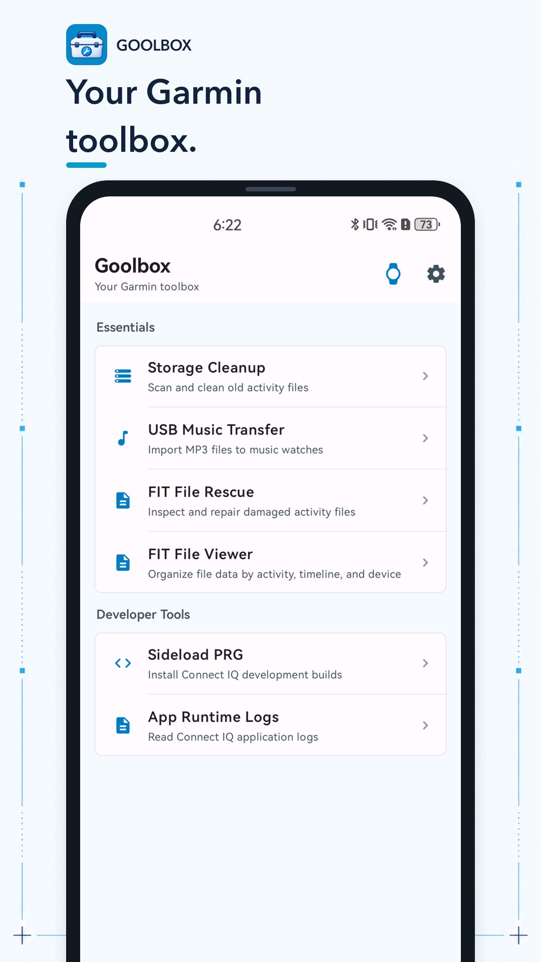 Your Garmin toolbox in Goolbox